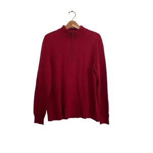 Jos. A. Bank Traveler Men's Red merino wool Sweater Size XL